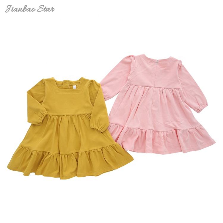 Платье для девочек с рюшами, детская одежда, высококачественная прочная одежда для разных девочек, повседневная элегантная летняя одежда с принтом из бамбука, OEM стиль