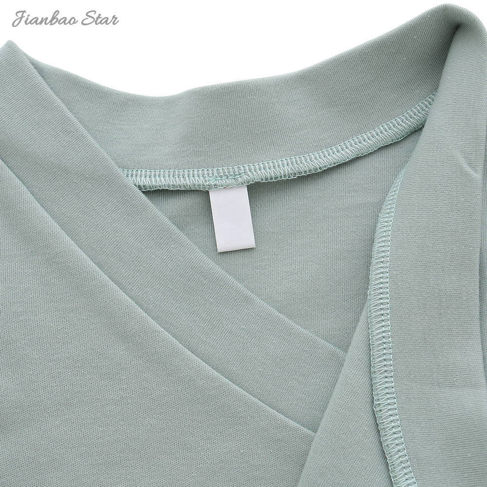 Фабричная горячая распродажа, новый дизайн, популярный индивидуальный цвет, детские комбинезоны с завязками по бокам и длинными рукавами на шнуровке, детская одежда