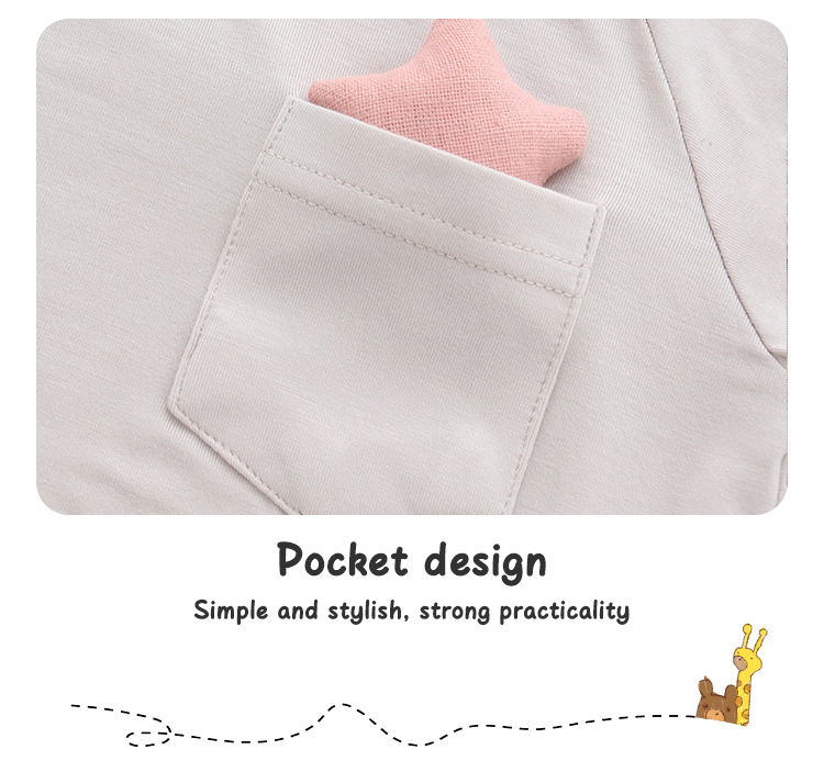 Оптовая продажа, летние топы для новорожденных от 0 до 2 лет, однотонные однотонные детские футболки с небольшим карманом для мальчиков и девочек