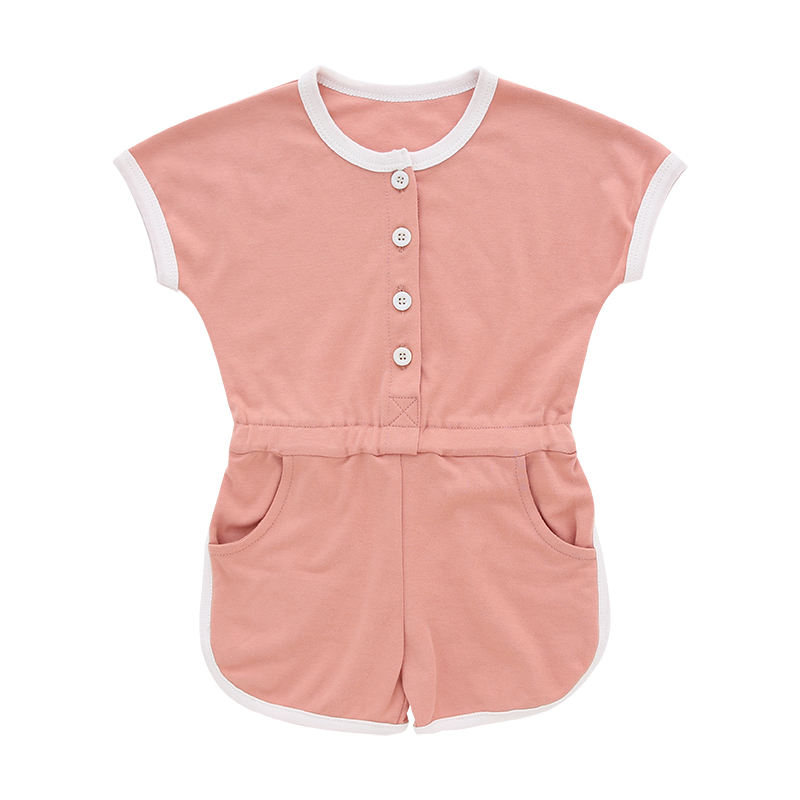 Оптовая продажа, комбинезон для малышей, детская одежда с короткими рукавами, однотонный, из бамбука, спандекса, хлопка, мягкая одежда для малышей, приемлемый по индивидуальному заказу