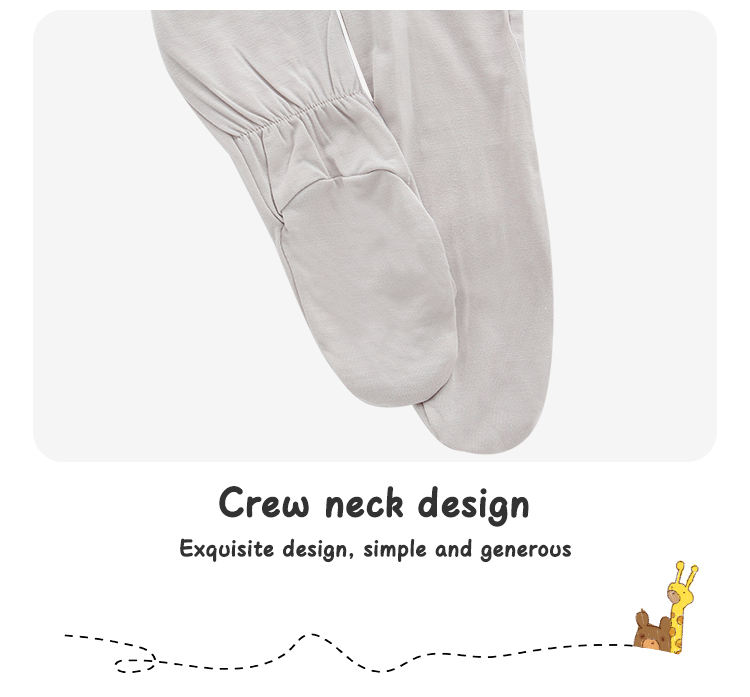 Оптовая продажа Footie Design Боди с длинными рукавами для маленьких мальчиков и девочек из спандекса, бамбуковая одежда, анти-захваты, комбинезон на молнии, пижамы