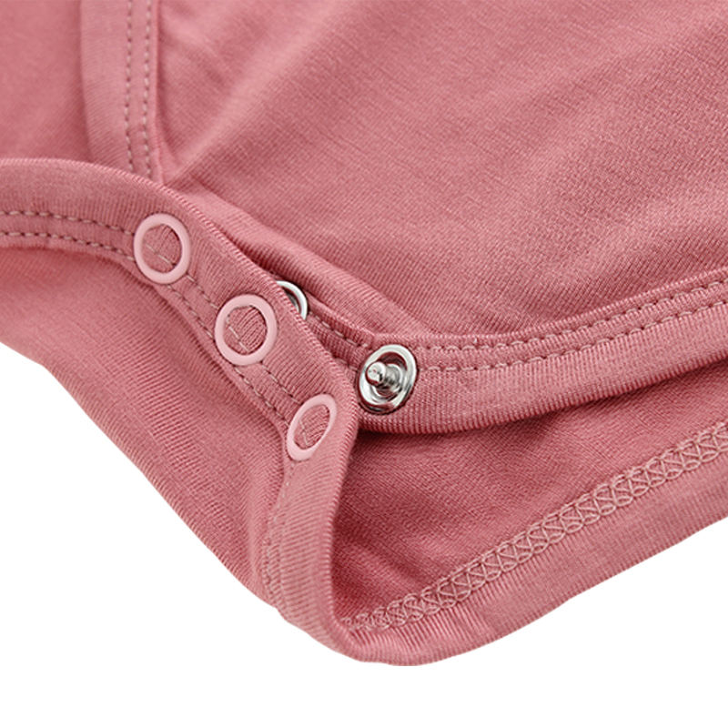 Классический детский комбинезон с короткими рукавами, мягкий бамбуковый комбинезон из спандекса и хлопка, экологически чистая одежда для малышей, весенне-летняя стильная одежда