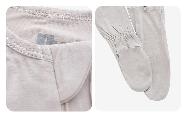 Оптовая продажа Footie Design Боди с длинными рукавами для маленьких мальчиков и девочек из спандекса, бамбуковая одежда, анти-захваты, комбинезон на молнии, пижамы