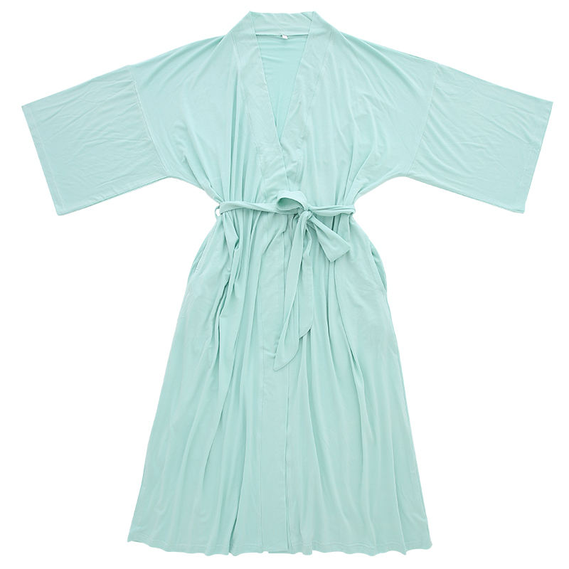 Новый дизайн для женщин и девочек OEM с принтом сплошной цвет летняя ночная рубашка повседневный стиль 95% бамбуковая вискоза и 5% спандекс ткань пижамный халат