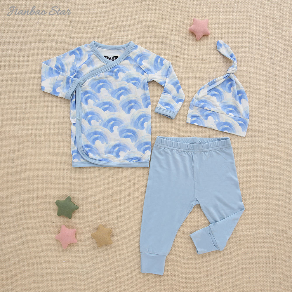 Комплекты детской одежды для мальчиков и девочек со шляпой, новый дизайн, 100% хлопок, мягкая текстура, детский комбинезон с длинными рукавами, одежда на пуговицах