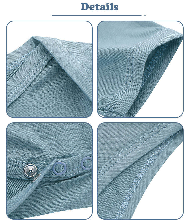 Высочайшее качество, 100% хлопок, вязаный на заказ удобный комбинезон с пуговицами для новорожденных, детская одежда с короткими рукавами