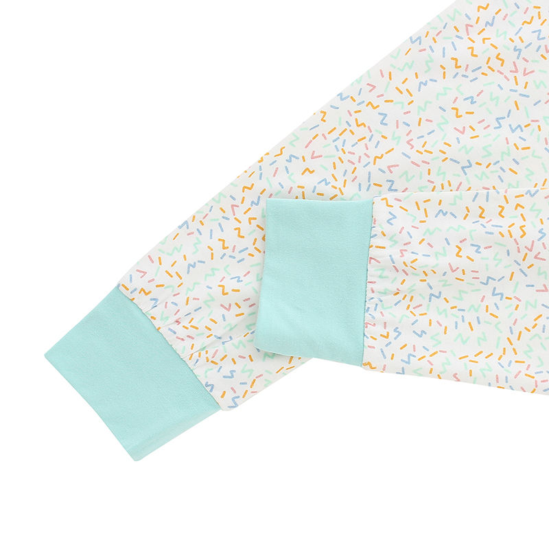 Детская одежда для малышей, комплект из двух предметов: топ с короткими рукавами и длинные штаны, однотонный детский пижамный комплект индивидуального дизайна