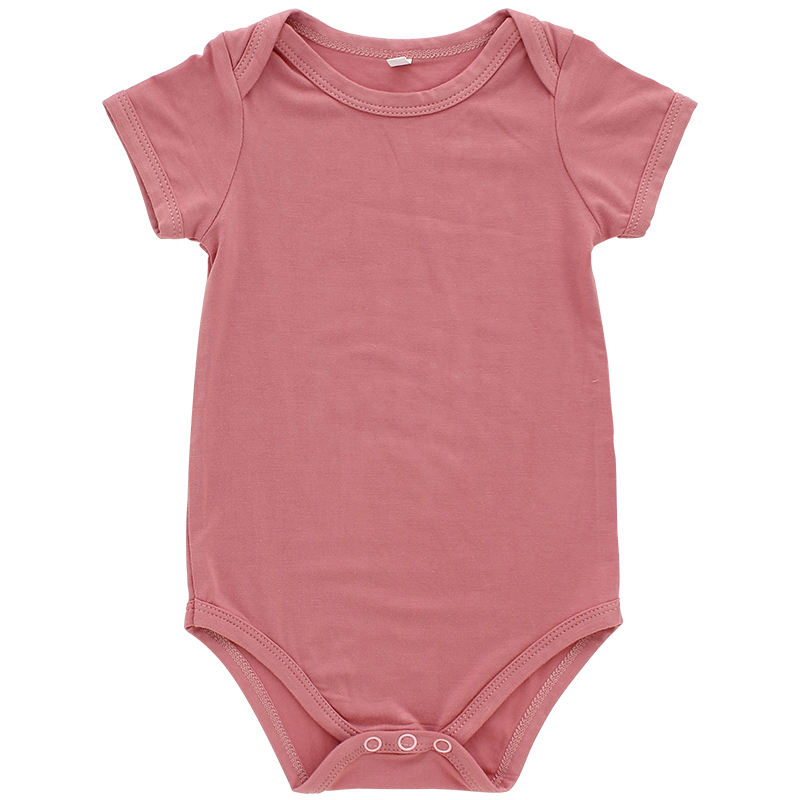 Классический детский комбинезон с короткими рукавами, мягкий бамбуковый комбинезон из спандекса и хлопка, экологически чистая одежда для малышей, весенне-летняя стильная одежда