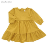 Платье для девочек с рюшами, детская одежда, высококачественная прочная одежда для разных девочек, повседневная элегантная летняя одежда с принтом из бамбука, OEM стиль