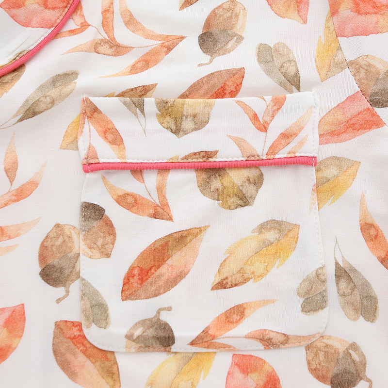 Пижамы для мам с длинными рукавами из высококачественной бамбуковой вискозы и пуговиц, женская одежда для сна, мягкое пижамное платье для мамы