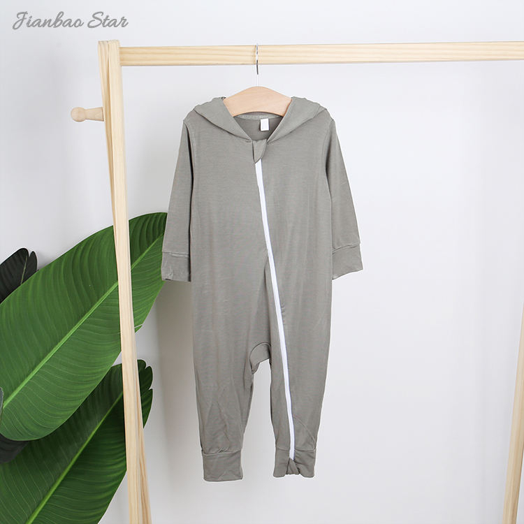 Новые поступления, высокое качество, Лидер продаж, детский комбинезон унисекс с длинными рукавами и двусторонней открытой молнией с капюшоном сзади