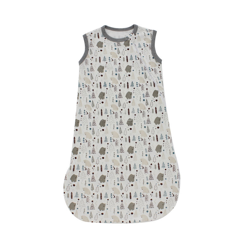 Оптовая продажа, детский спальный мешок с длинным рукавом на молнии, стильная одежда для сна для новорожденных, одежда унисекс для маленьких девочек и мальчиков, мешок для сна с принтом на заказ