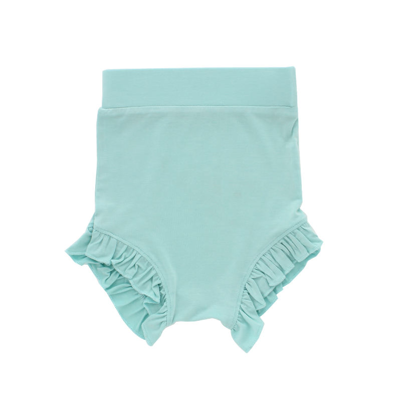 Лидер продаж, летний вязаный комбинезон для маленьких девочек из 95% бамбука и 5% спандекса с прекрасным дизайном с рюшами