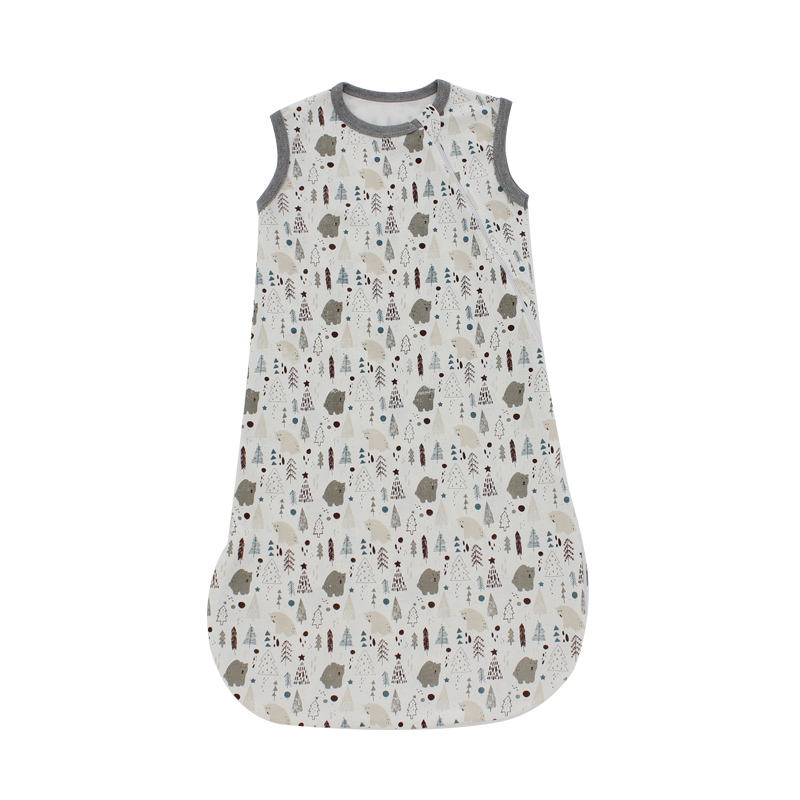 Оптовая продажа, детский спальный мешок с длинным рукавом на молнии, стильная одежда для сна для новорожденных, одежда унисекс для маленьких девочек и мальчиков, мешок для сна с принтом на заказ