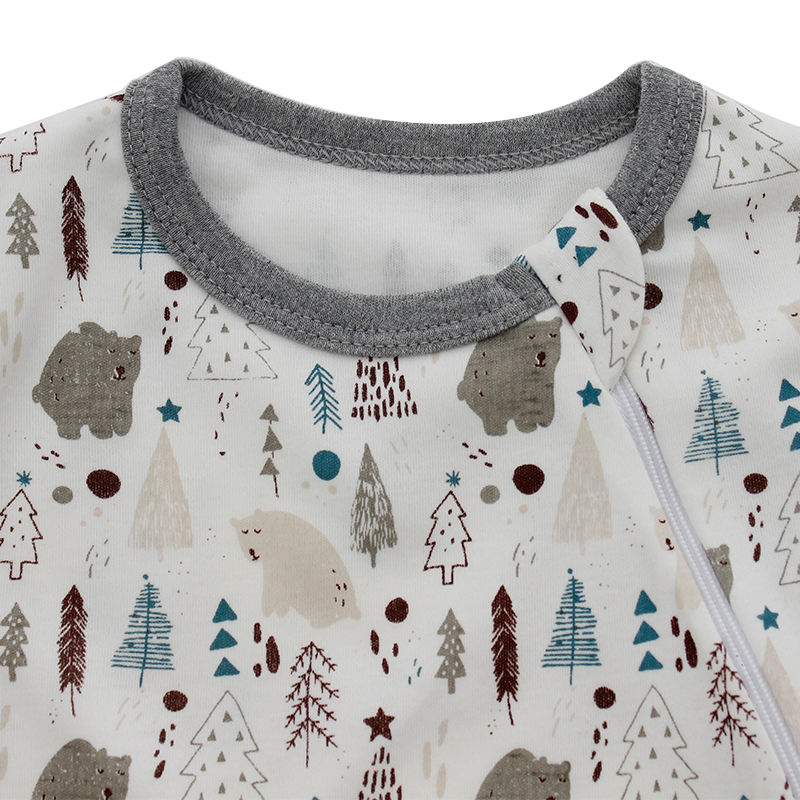 Оптовая продажа, детский спальный мешок с длинным рукавом на молнии, стильная одежда для сна для новорожденных, одежда унисекс для маленьких девочек и мальчиков, мешок для сна с принтом на заказ