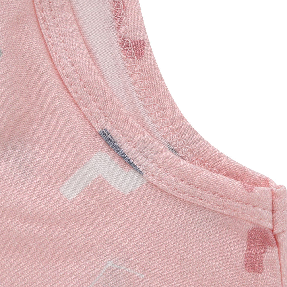 Лидер продаж, оптовая продажа, комплект дышащей одежды из 100% хлопка, бамбуковой ткани, летний детский костюм унисекс без рукавов