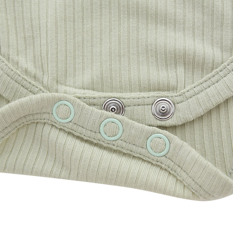 Лидер продаж, высокое качество, 100% хлопок, вязаный на заказ, оптовая продажа, пуговицы, без рукавов, унисекс, детские комбинезоны для новорожденных