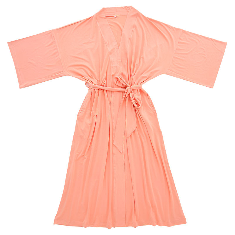 Новый дизайн для женщин и девочек OEM с принтом сплошной цвет летняя ночная рубашка повседневный стиль 95% бамбуковая вискоза и 5% спандекс ткань пижамный халат